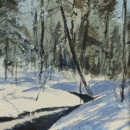 Nancy McLean Watercolours- Winter Brook.JPG