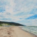 Off-Season-Inverness-Beach-Nancy-McLean-Watercolours